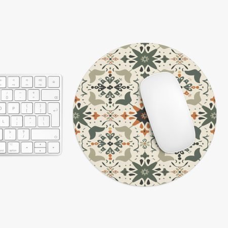 Decorative Floral Mouse Pad - Bohemian Design for Home & Office
