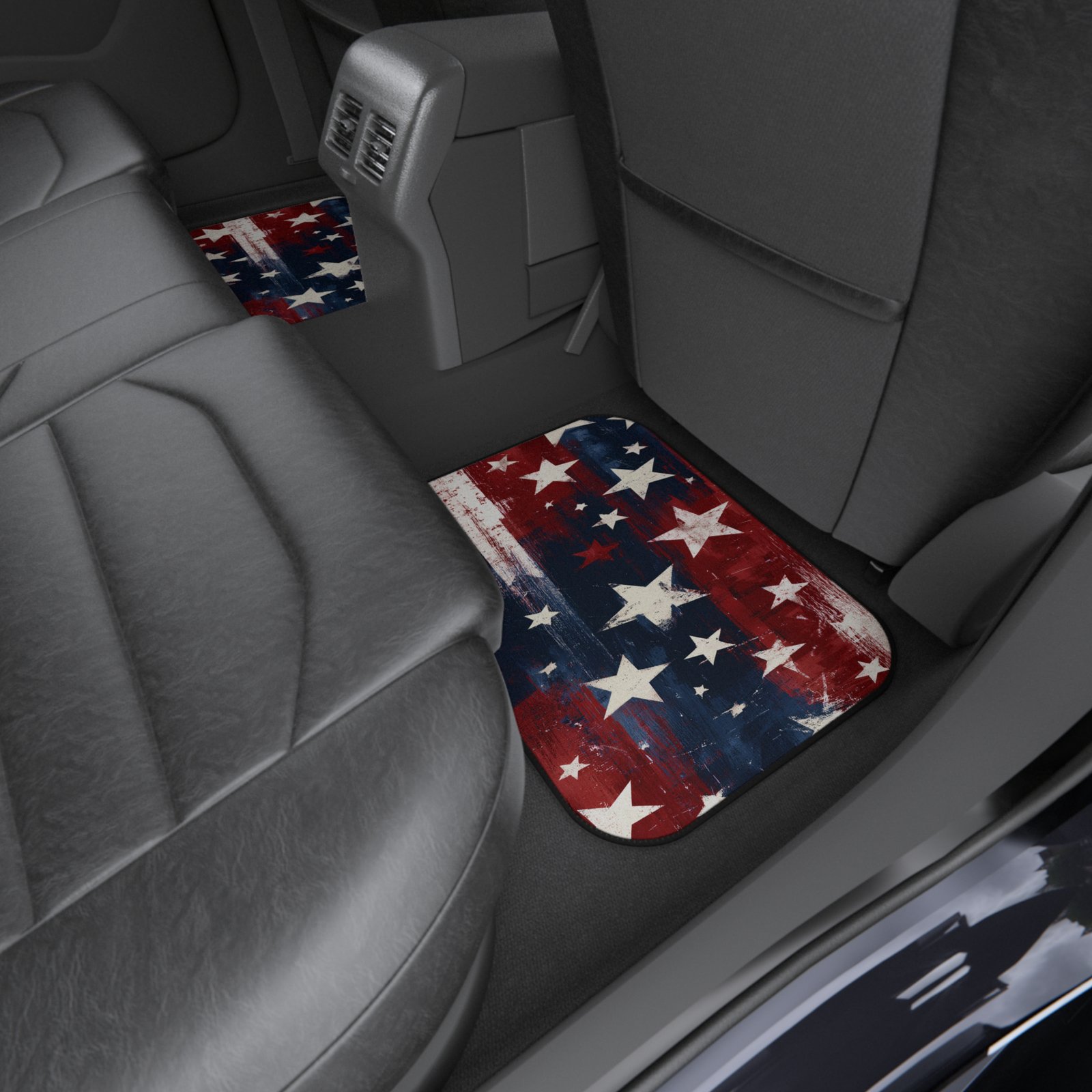 Patriotic Stars & Stripes Car Mats (Set of 4) - Image 4