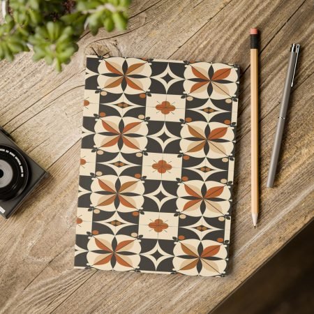 Stylish Softcover Journal for Creativity, Gifts for Writers, Patterned Diary for Notes, Aesthetic Travel Journal, Floral Design Notebook