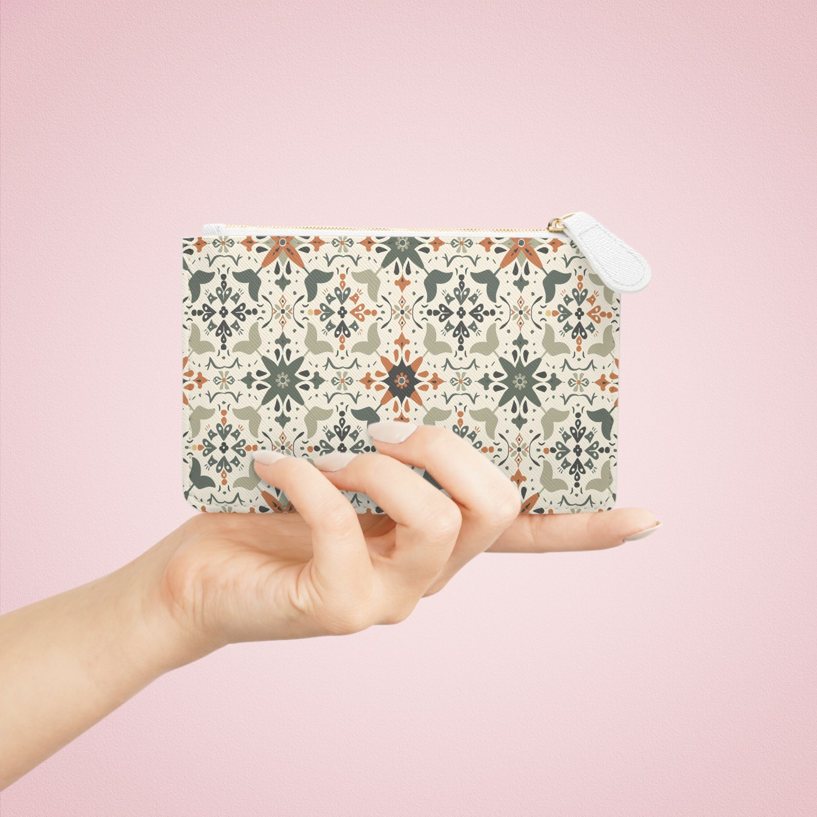 Boho Chic Mini Clutch Bag with Stylish Pattern - Image 3