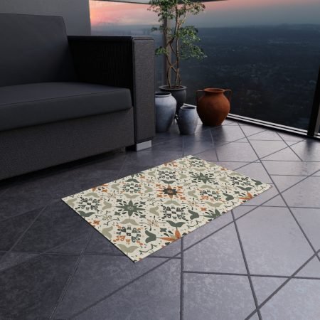 Stylish Outdoor Rug with Nature-Inspired Design