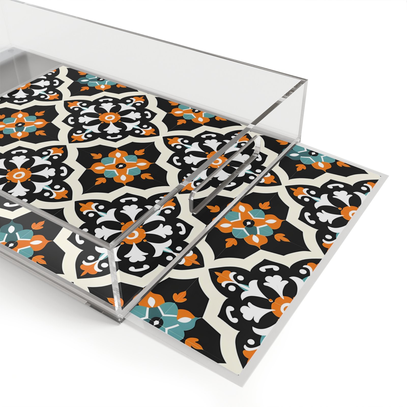 Colorful Acrylic Serving Tray - Stylish Decor for Entertaining - Image 2