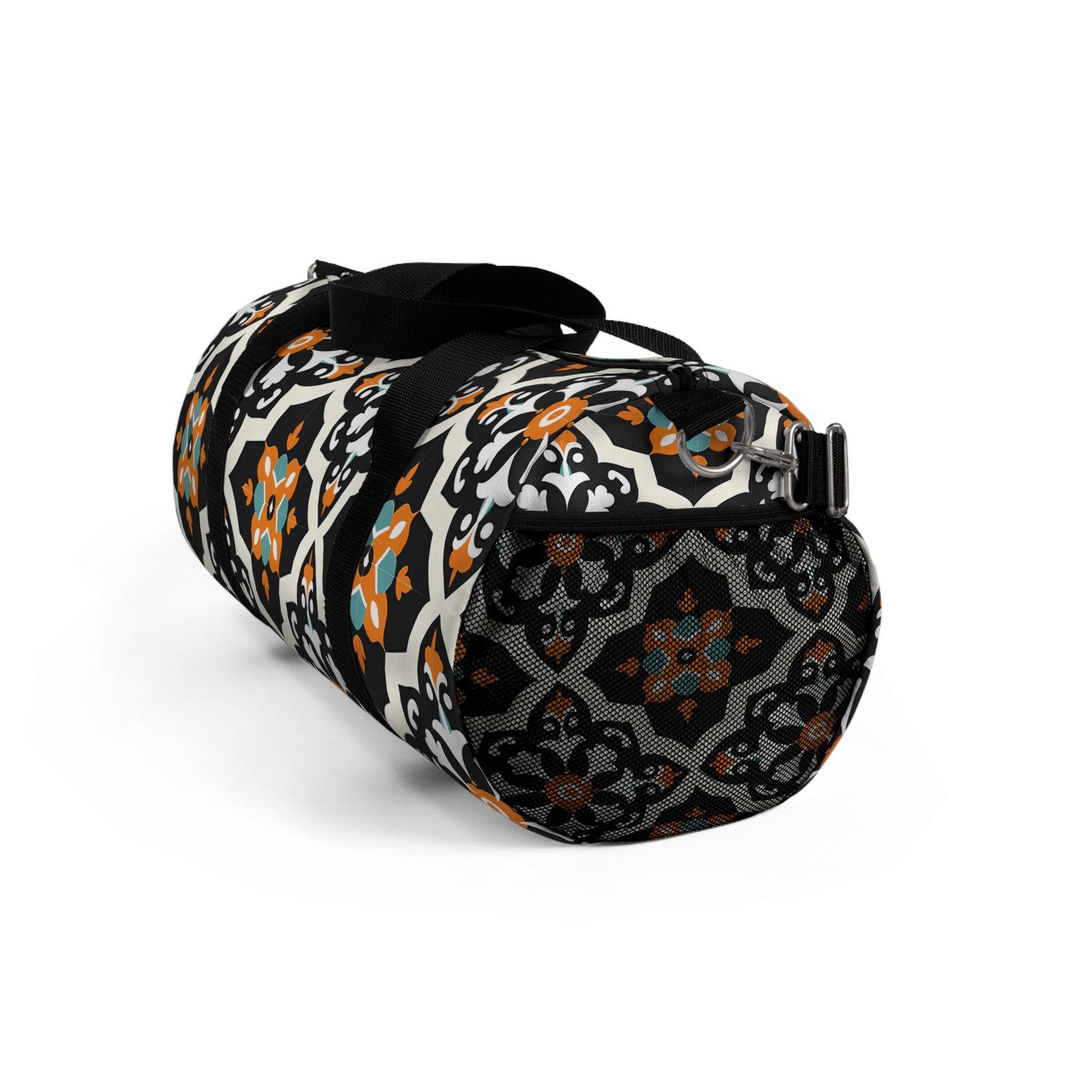 Stylish Patterned Duffel Bag for Travel and Gym - Image 3
