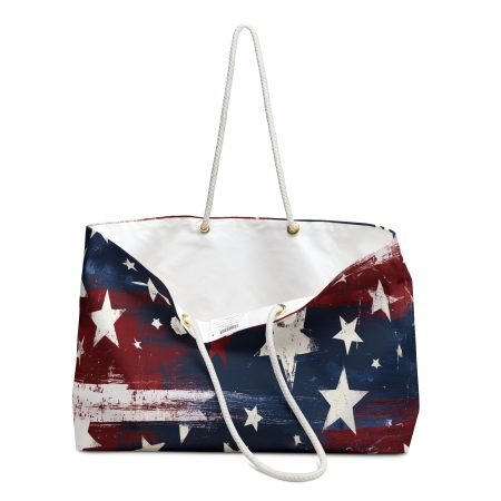 American Flag Star Weekender Bag — Patriotic Travel Tote