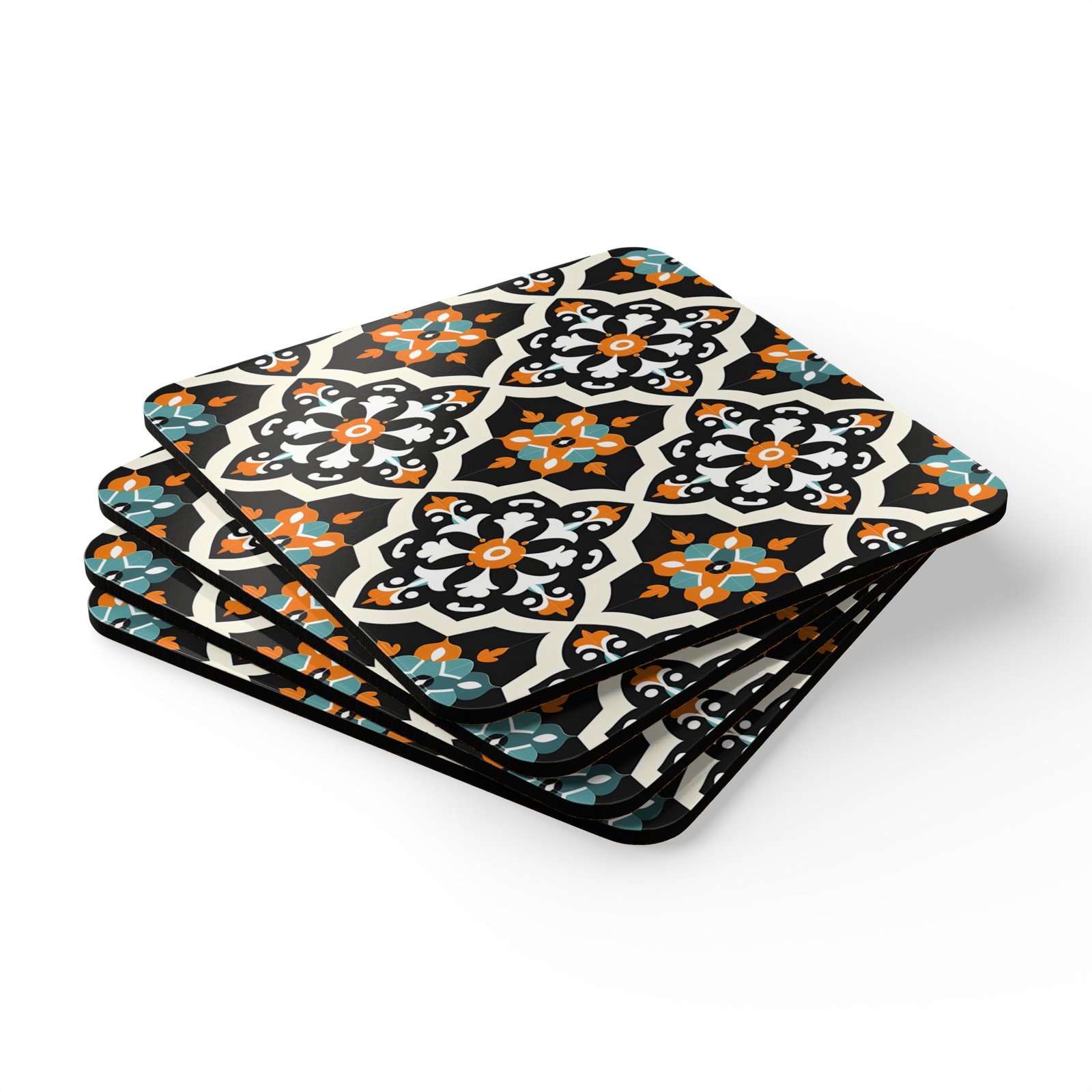 Decorative Cork Coaster Set - Stylish & Functional Drinkware Accessories - Image 3
