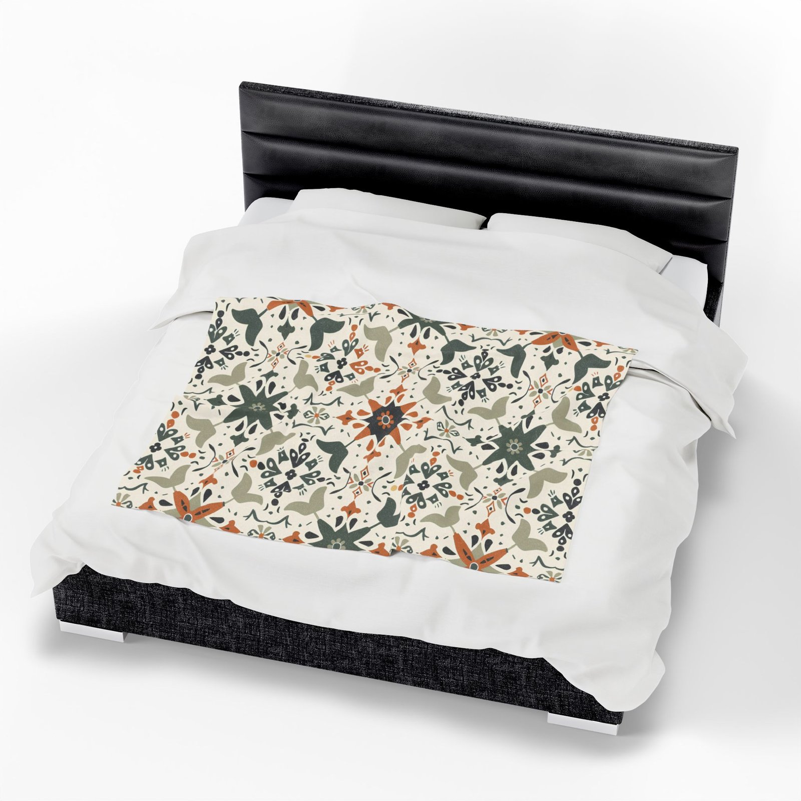 Cozy Velveteen Plush Blanket with Nature-Inspired Design - Image 2