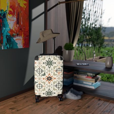 Travel Chic Suitcase with Colorful Pattern