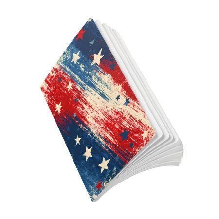 Patriotic Stars Softcover Journal — Red White Blue Notebook for July 4th & Everyday