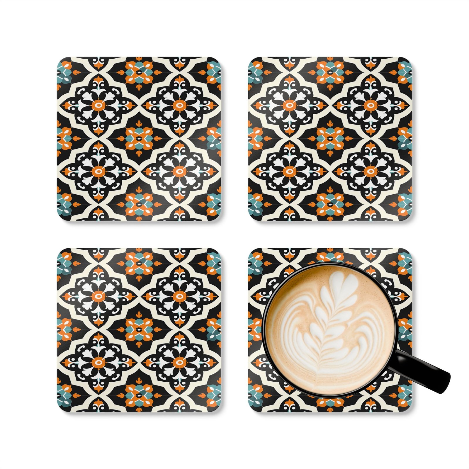 Decorative Cork Coaster Set - Stylish & Functional Drinkware Accessories