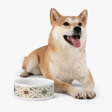 Stylish Pet Bowl with Nature-Inspired Design