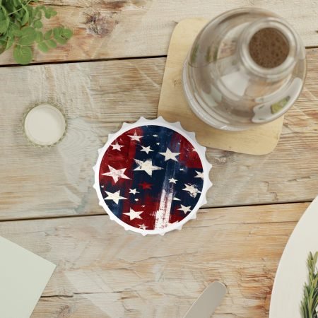 American Flag Bottle Opener – Rustic Stars & Stripes Drink Opener