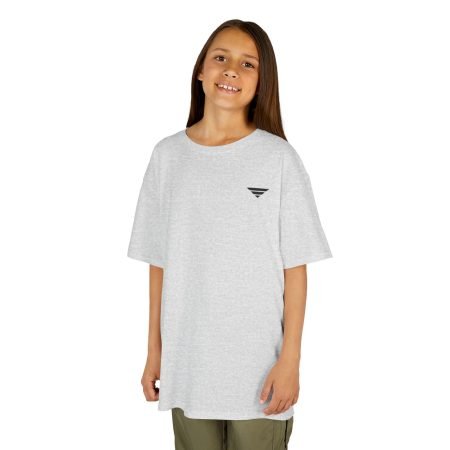 Kids Tee — Minimal Micro Logo Crewneck, Casual Everyday Shirt