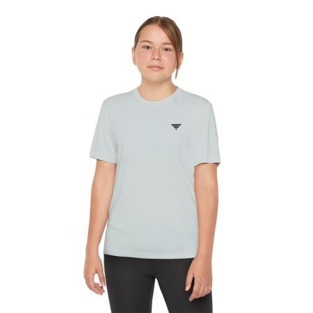 Youth Competitor Tee — Minimal Athletic Youth T‑Shirt with Chest Triangle Logo